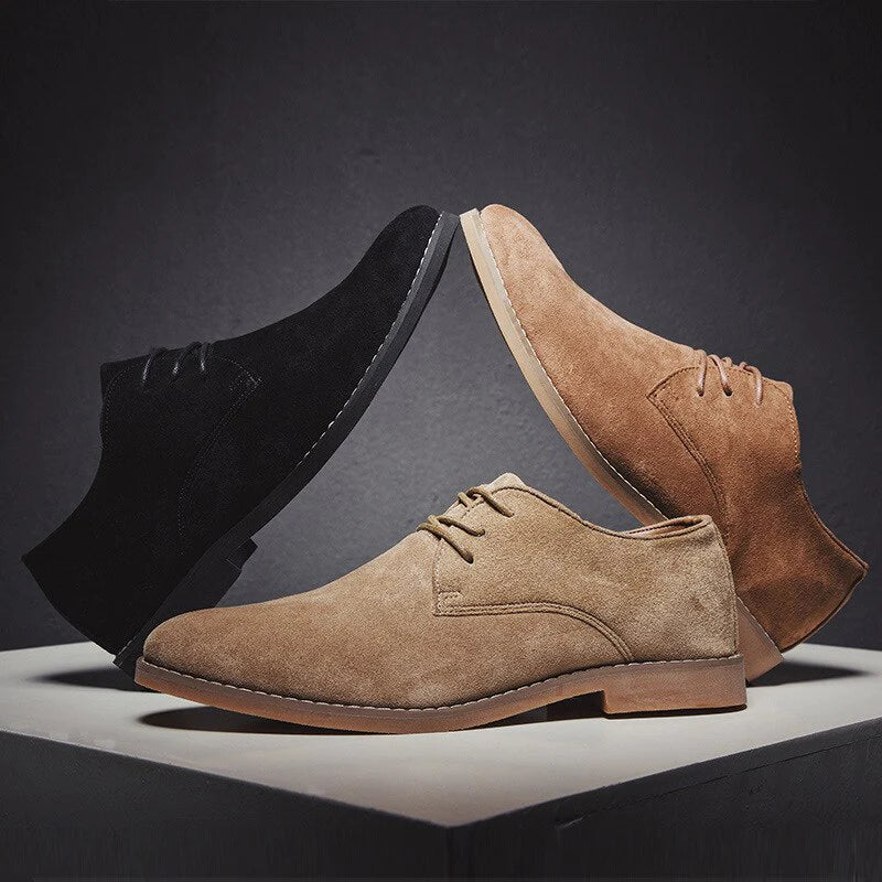 Sapato Casual em Couro Camurça Minks British Style - Em Promoção 🔥 MDM010 Kaypestore 