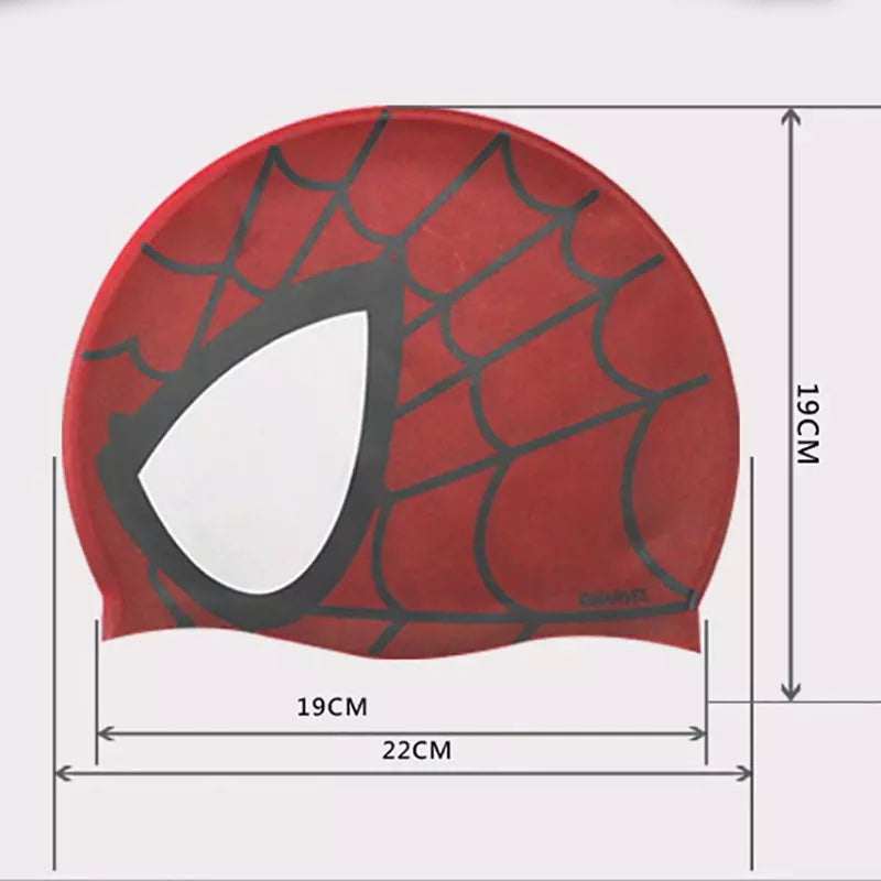 Touca de Natação de Silicone Infantil Homem Aranha - Proteção e Diversão Aquática Kaypestore