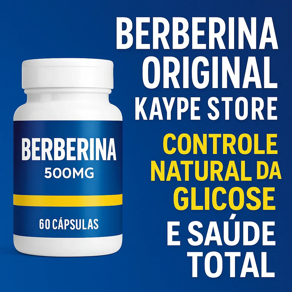 Berberina Original Kaype Store: Controle Natural da Glicose e Saúde Total