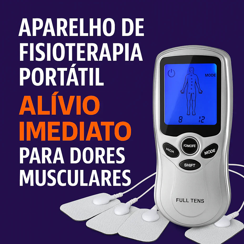 Aparelho de Fisioterapia Portátil Full TENS – Alívio Imediato Para Dores Musculares