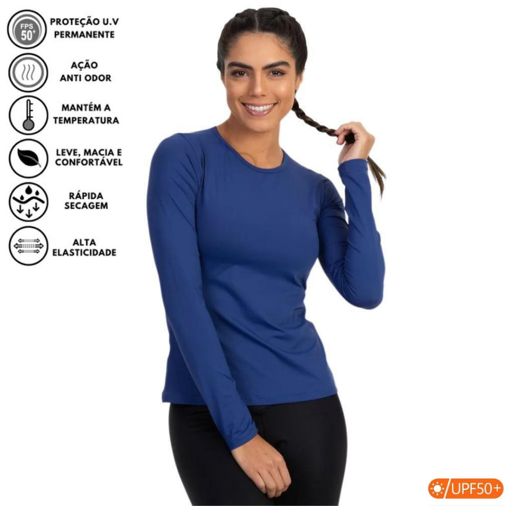 Camiseta Feminina Segunda Pele Térmica com Proteção UV - Kaype Store