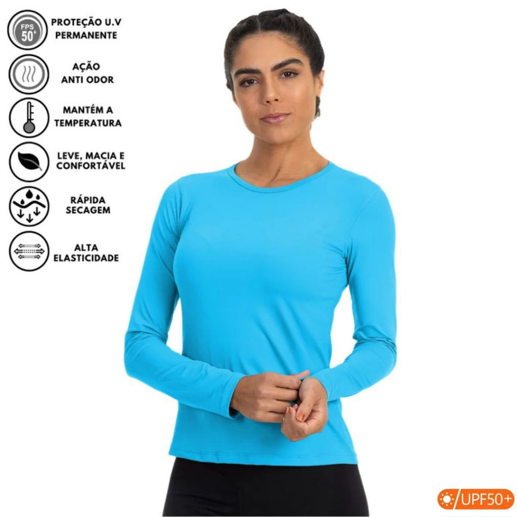 Camiseta Feminina Segunda Pele Térmica com Proteção UV - Kaype Store