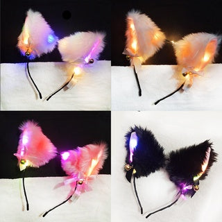 Tiara de Gato, Raposa Feminino - Fantasia NPC com Orelhas Peludas