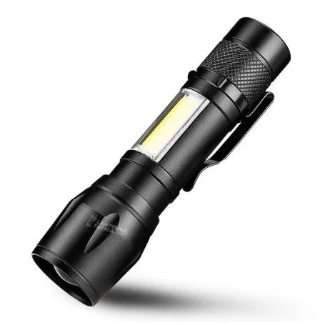 Mini Lanterna Tática - Led E Zoom