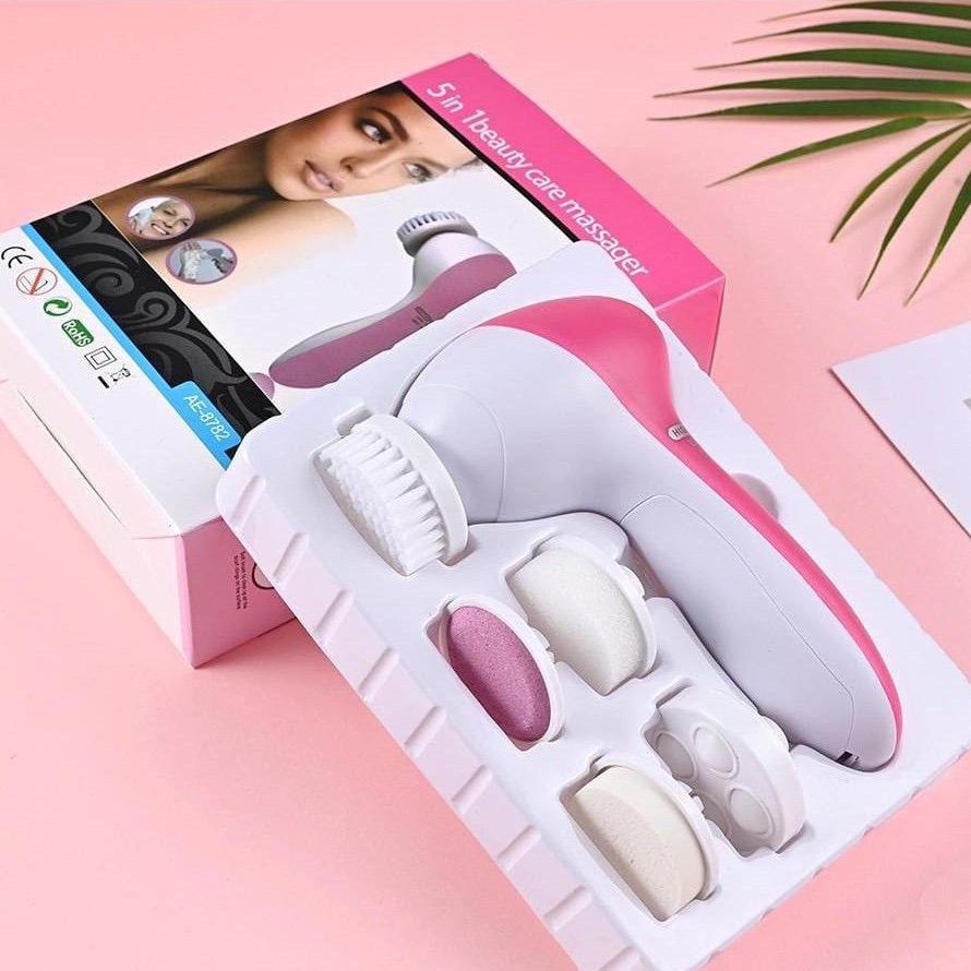Escova Facial Elétrica Esfoliante limpeza Massageadora 5/1 Portátil - Kaype Store