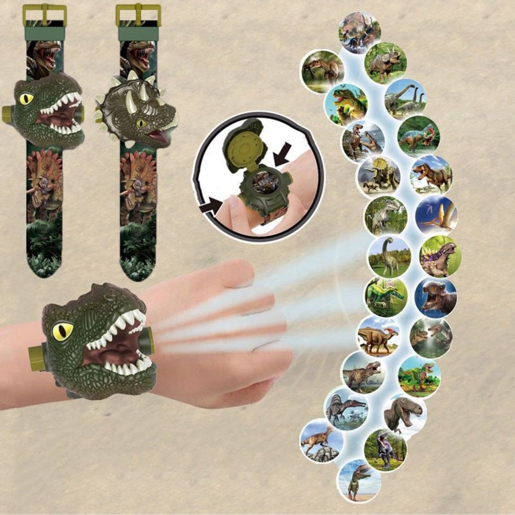 Relógio de Projeção Infantil com Tema de Dinossauro - Kaype Store