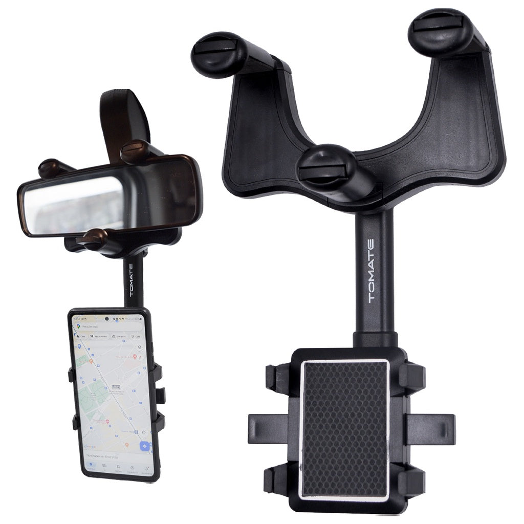 Suporte para Celular Smartphone com Apoio no Retrovisor Extensível Giro 360º - Kaype Store