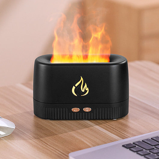 Chama Umidificador De Ar Difusor De Aroma Aromaterapia 200 Ml USB Ultrasonic - Kaype Store