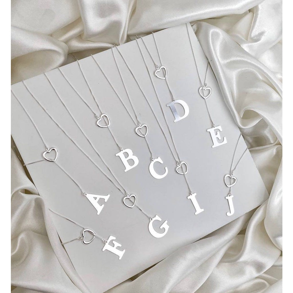 Colar Feminino com Pingente Letra Inicial - Kaype Store