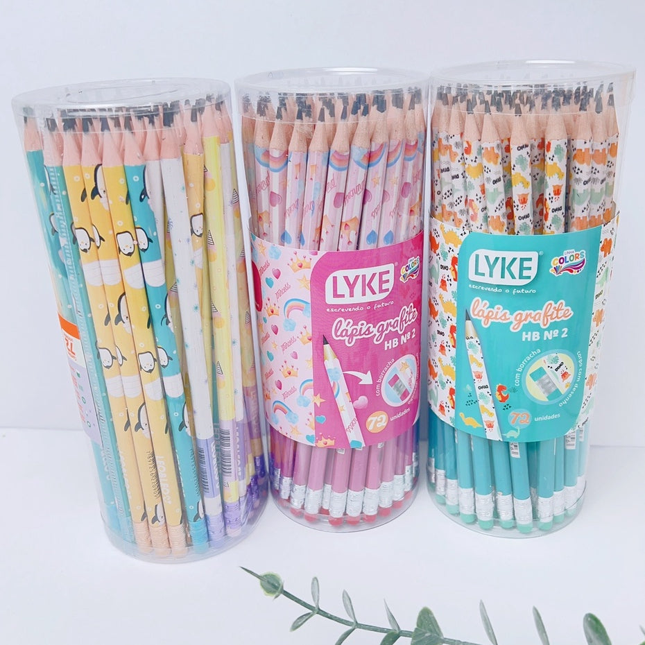 Kit Lápis com Borracha - Diversos Modelos - Kaype Store