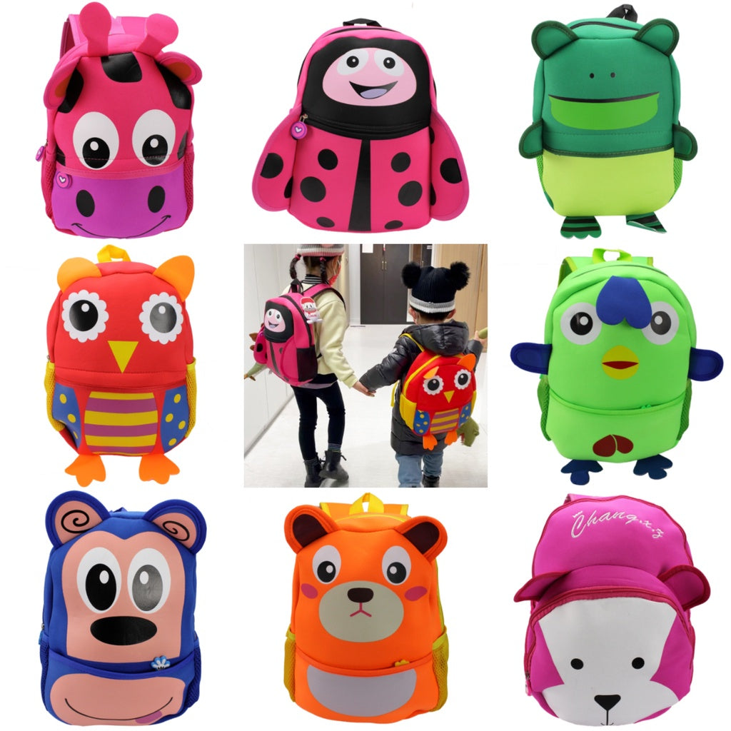 Mochila Infantil Escolar Bichinhos Animais Zoo