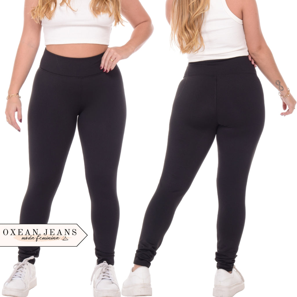 Calça Legging Flanelada Grossa Peluciada Forrada Por Dentro com Costura Reforçada - Kaype Store