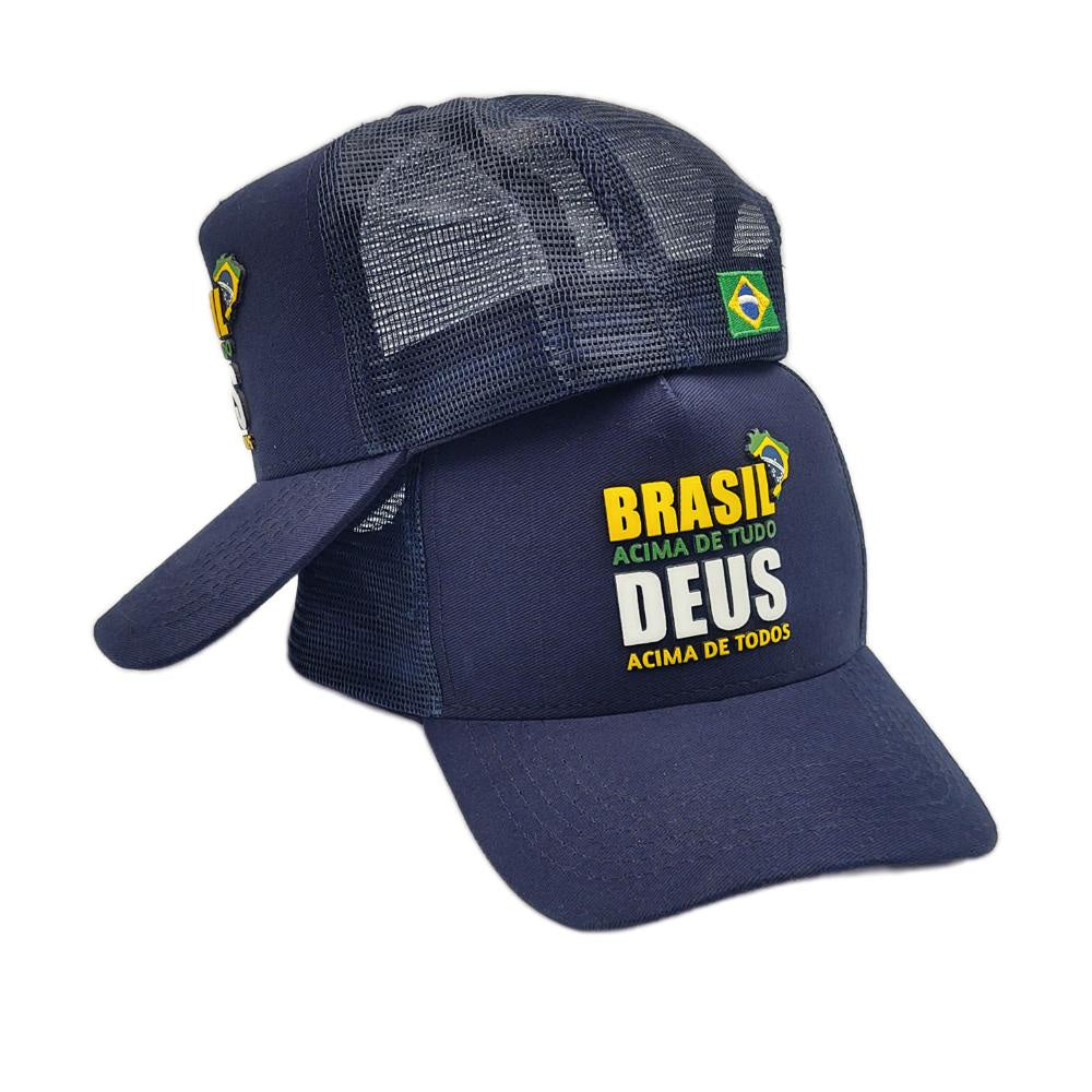 Boné Bolsonaro Patriota Brasil Deus Acima de Todos - Kaype Store