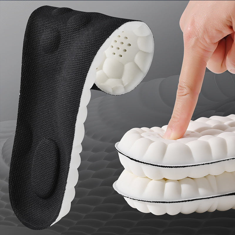 Palmilhas Esportivas De Látex De Alta Elasticidade com Suporte para o Arco dos Pés e Anti Odor