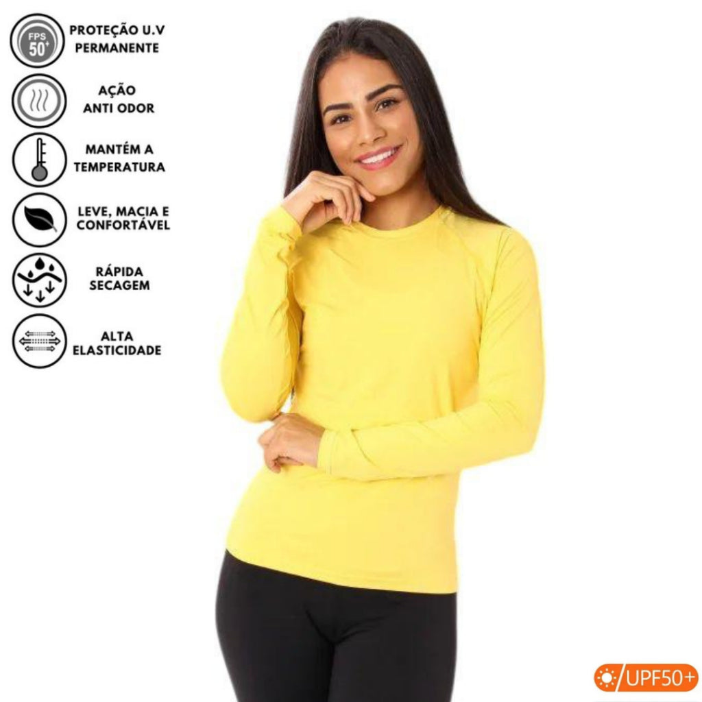 Camiseta Feminina Segunda Pele Térmica com Proteção UV - Kaype Store
