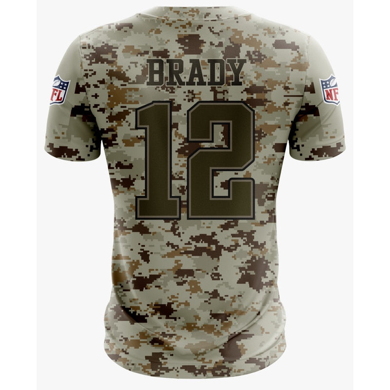 Camisa New England Patriots NFL Futebol Americano Camuflada - Infantil e Adulto - Kaype Store