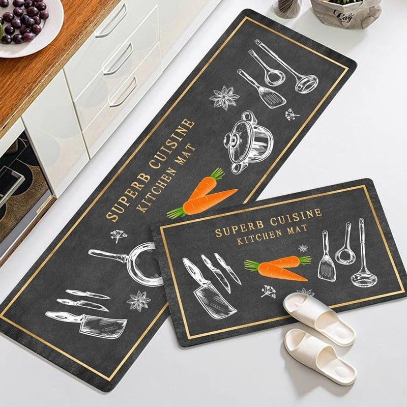 Passadeira Emborrachada Para Cozinha - Kit com 2 Peças