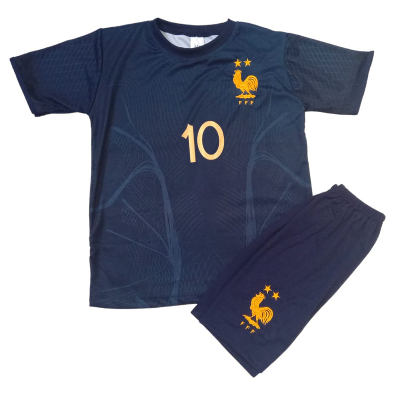 Conjunto Infantil França - Uniforme de Futebol