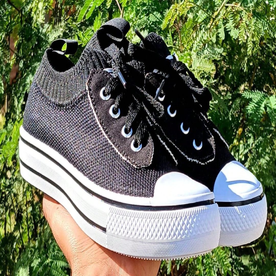 Tênis Feminino Casual Meia Calce Fácil