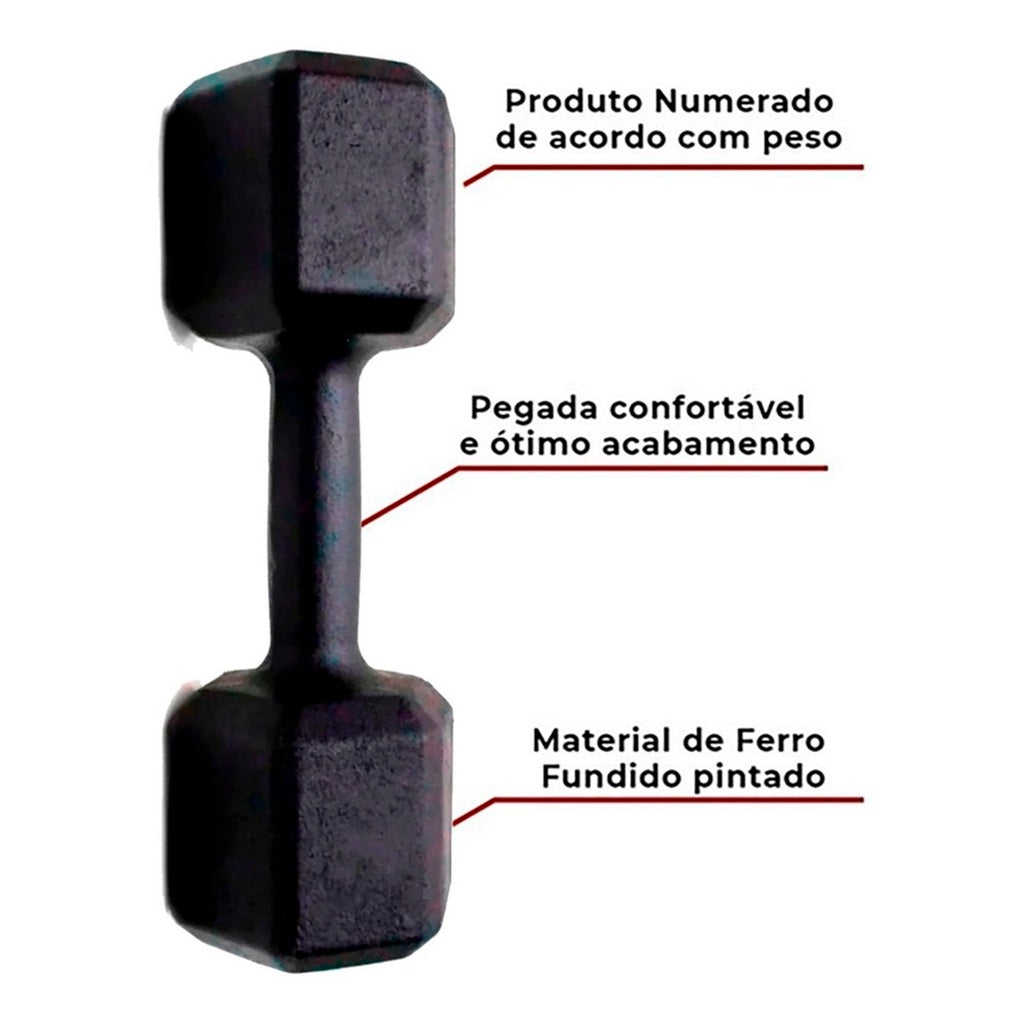 Halter Sextavado com Pintura Especial contra Desgaste - Kaype Store
