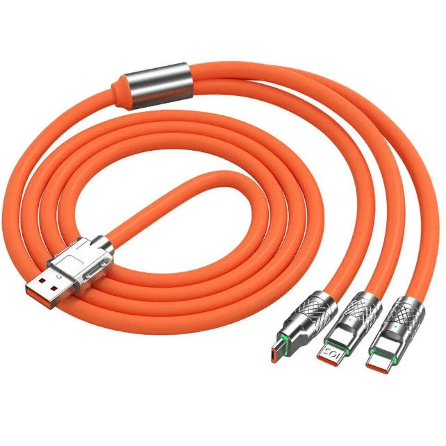 Cabo de Carregamento Rápido de Metal 3 em 1: A Solução Universal de Carregamento - Kaype Store