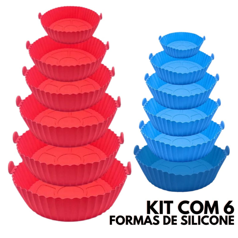 Kit de 6 Formas de Silicone para Air Fryer - Kaype Store