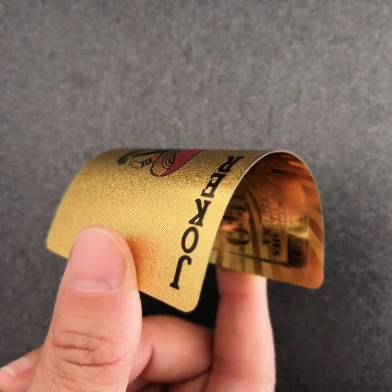 Baralho Premium Dourado Folheado Ouro - A Prova D'agua - Kaype Store