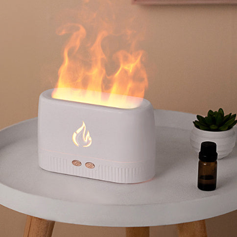 Chama Umidificador De Ar Difusor De Aroma Aromaterapia 200 Ml USB Ultrasonic - Kaype Store