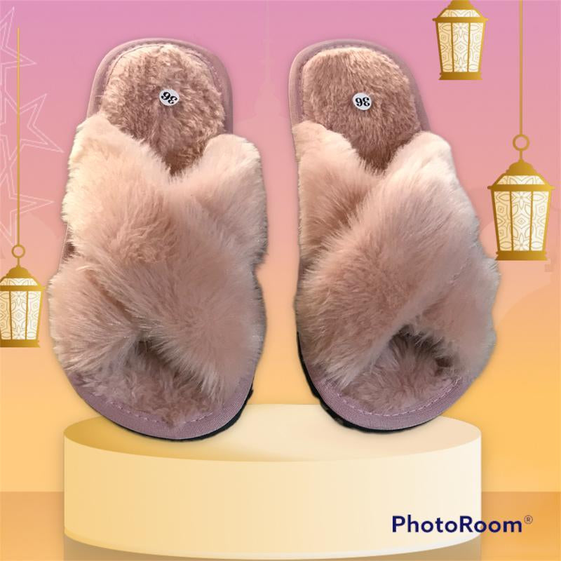 Chinelo de Inverno Pantufa Cruzada Feminina - Kaype Store