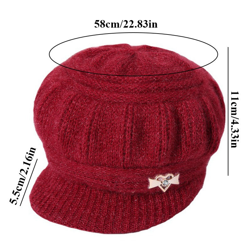 Boina Vintage Inverno Gorro de Lã Tricotado Feminino - Kaype Store