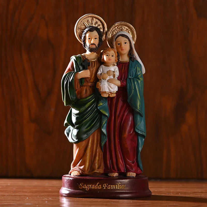 Escultura Estátua Religiosa da Sagrada Família - Kaype Store