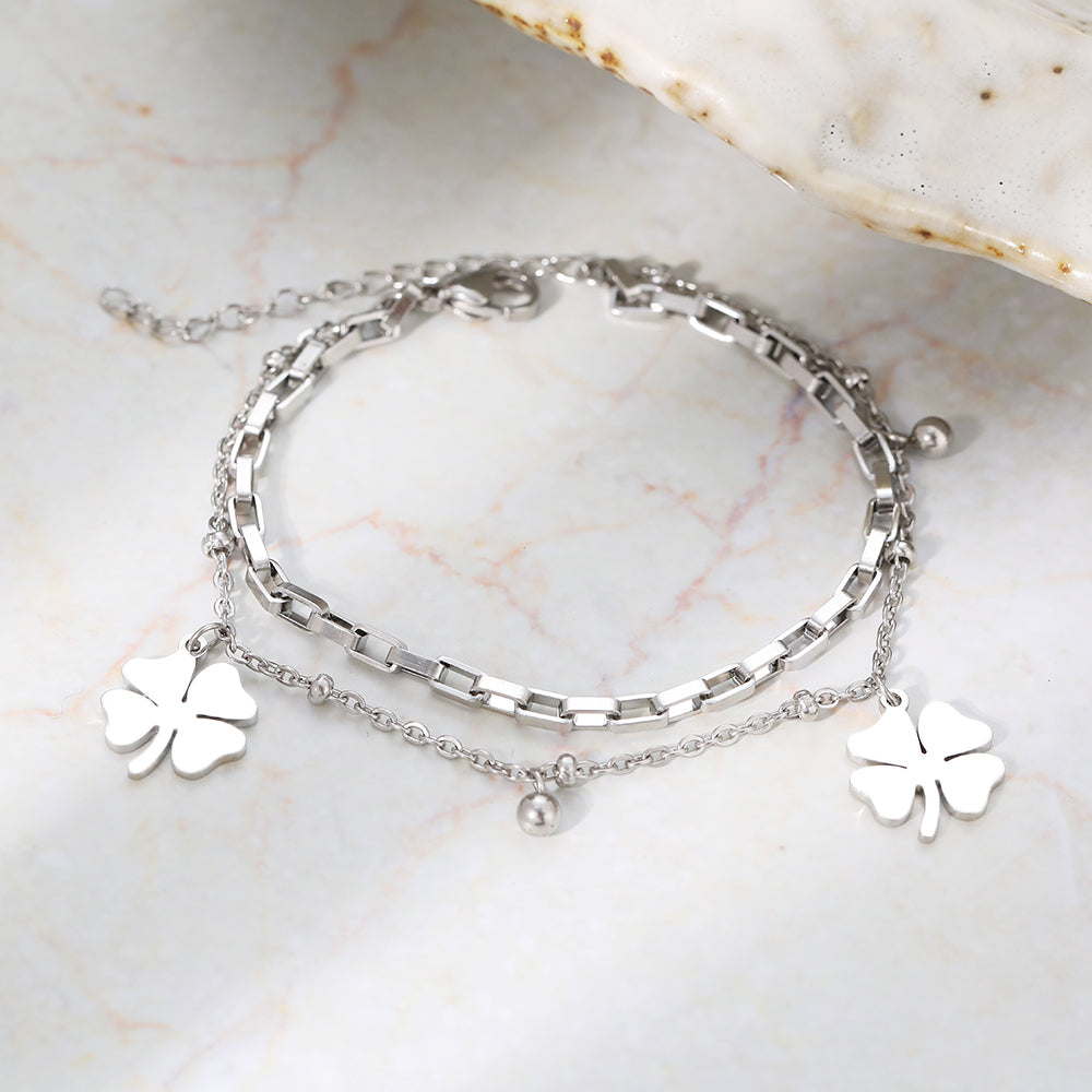 Pulseira da Sorte Feminina de Aço Inoxidável - Kaype Store