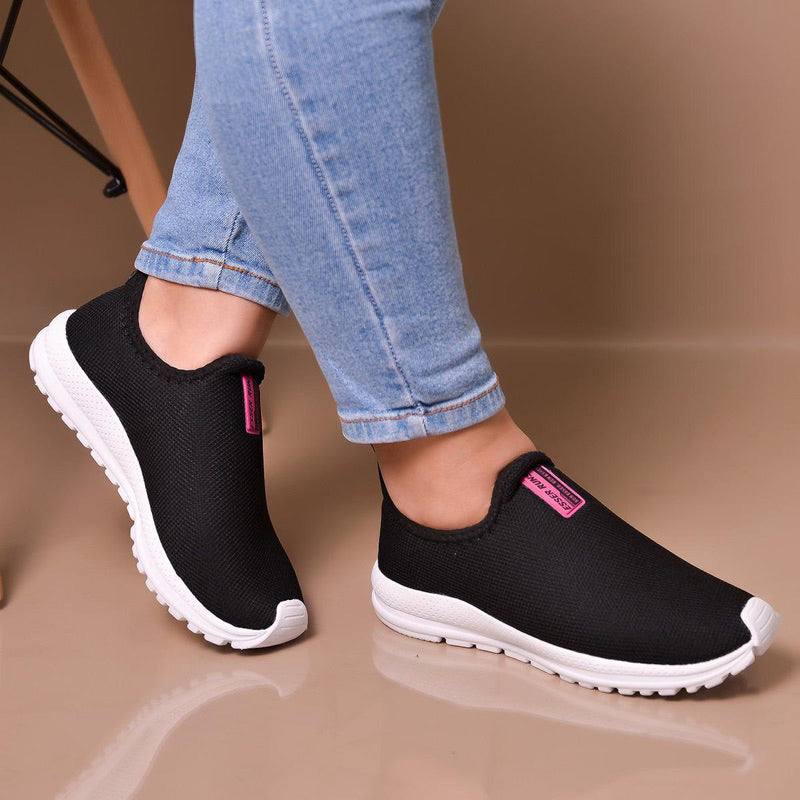 Tênis Meia Feminino Botinha Ortopédico - Super Confortável e Sem Cadarço - Kaype Store