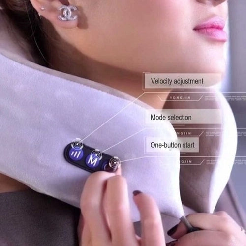 Almofada Massageadora de Pescoço Elétrica USB Recarregável - Kaype Store