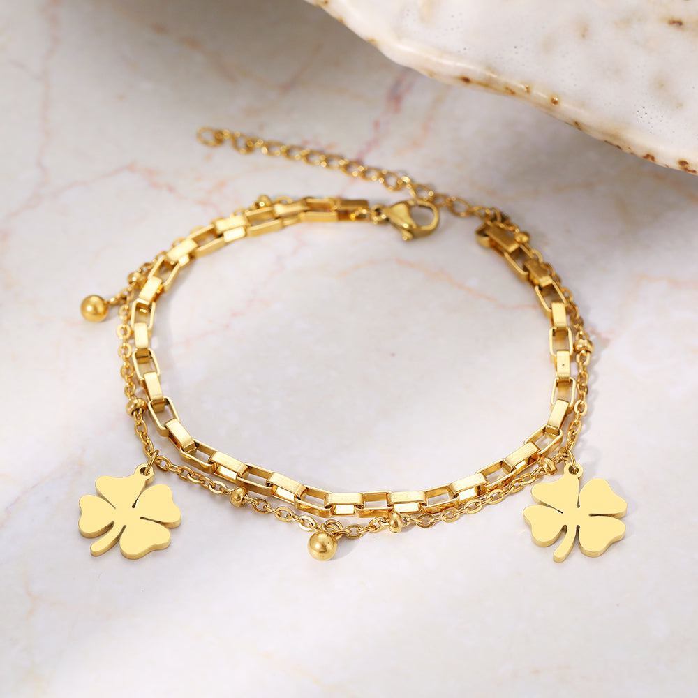 Pulseira da Sorte Feminina de Aço Inoxidável - Kaype Store