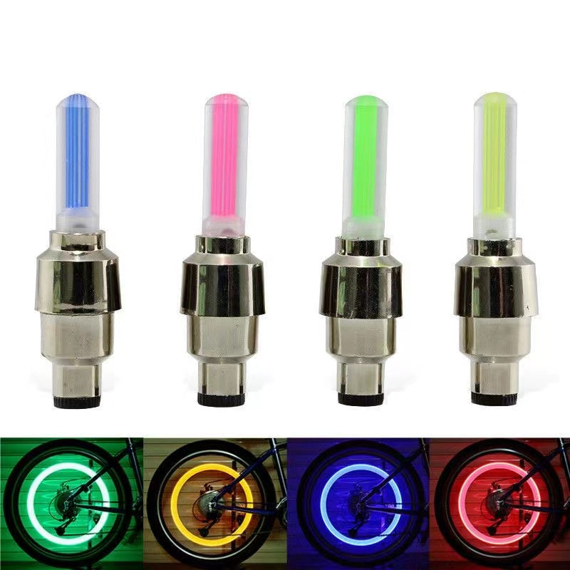 Lâmpada de Pneus LED Colorida Noturna para Bicicleta - Ilumine Seu Caminho com Cores Vibrantes