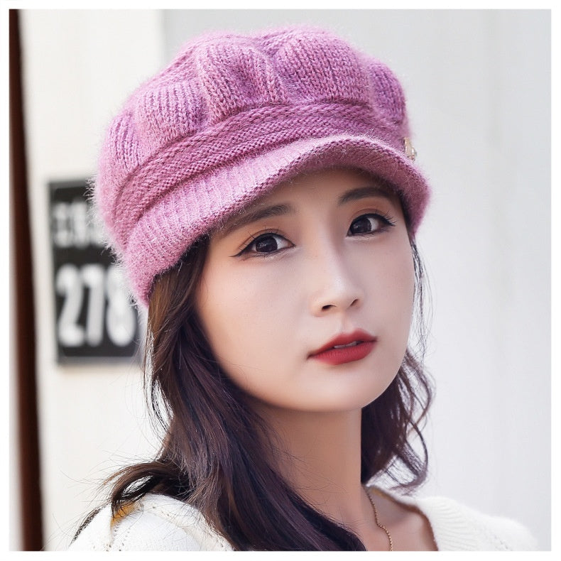 Boina Vintage Inverno Gorro de Lã Tricotado Feminino - Kaype Store