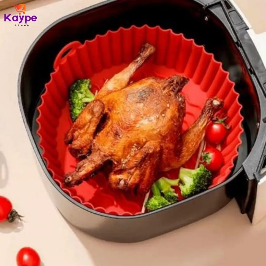 Kit de 6 Cestas / Formas de Silicone para Air Fryer - Queima de Estoque 🔥