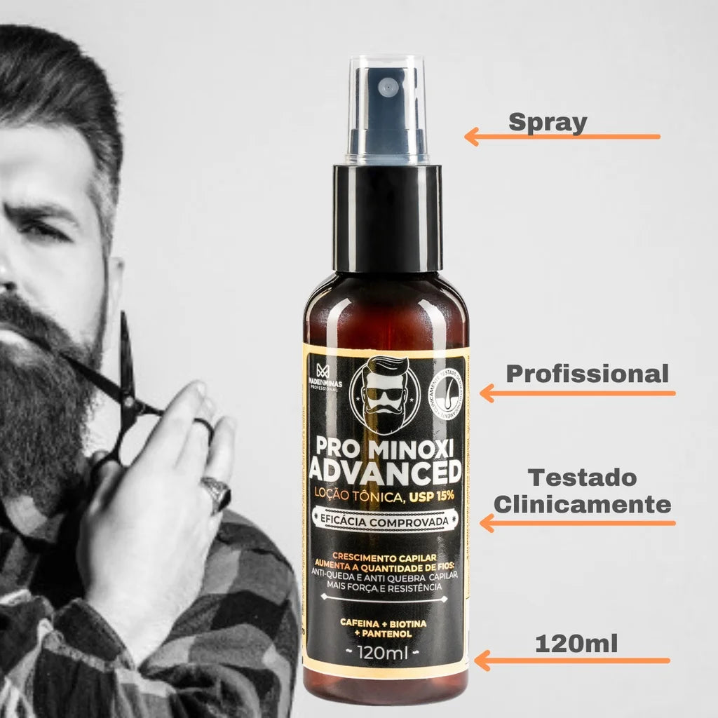 Serum de Crescimento Barba Cabelo e Sobrancelha - Transforme o Seu Visual