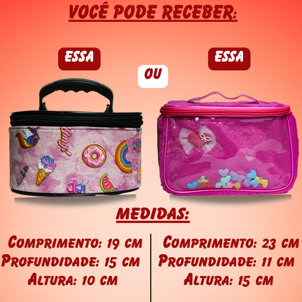 Kit Maquiagem Infantil Profissional com Maleta - Paletas, Pinceis, Esponjas, etc.. - Kaype Store