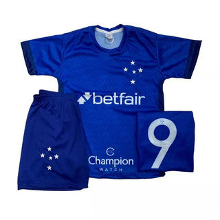 Conjunto Infantil Uniforme do Cruzeiro Camisa + Shorts