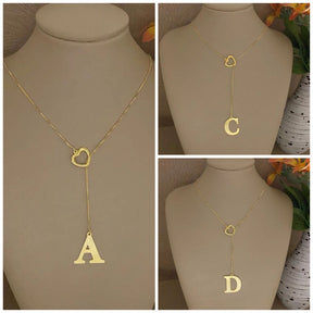 Colar Feminino com Pingente Letra Inicial - Kaype Store