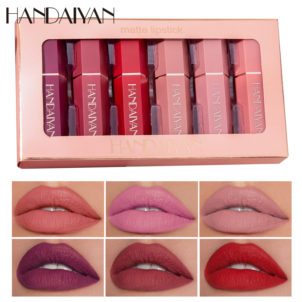 Kit Caixa com Conjunto de Batom Matte 6 Peças