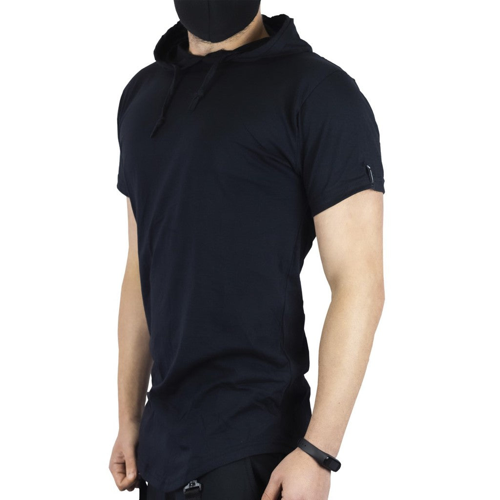 Camisa Longline Oversized Com Capuz Swag Básica