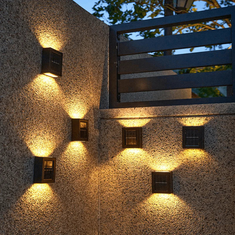 Kit Arandelas Solares Recarregáveis com Luz Solar