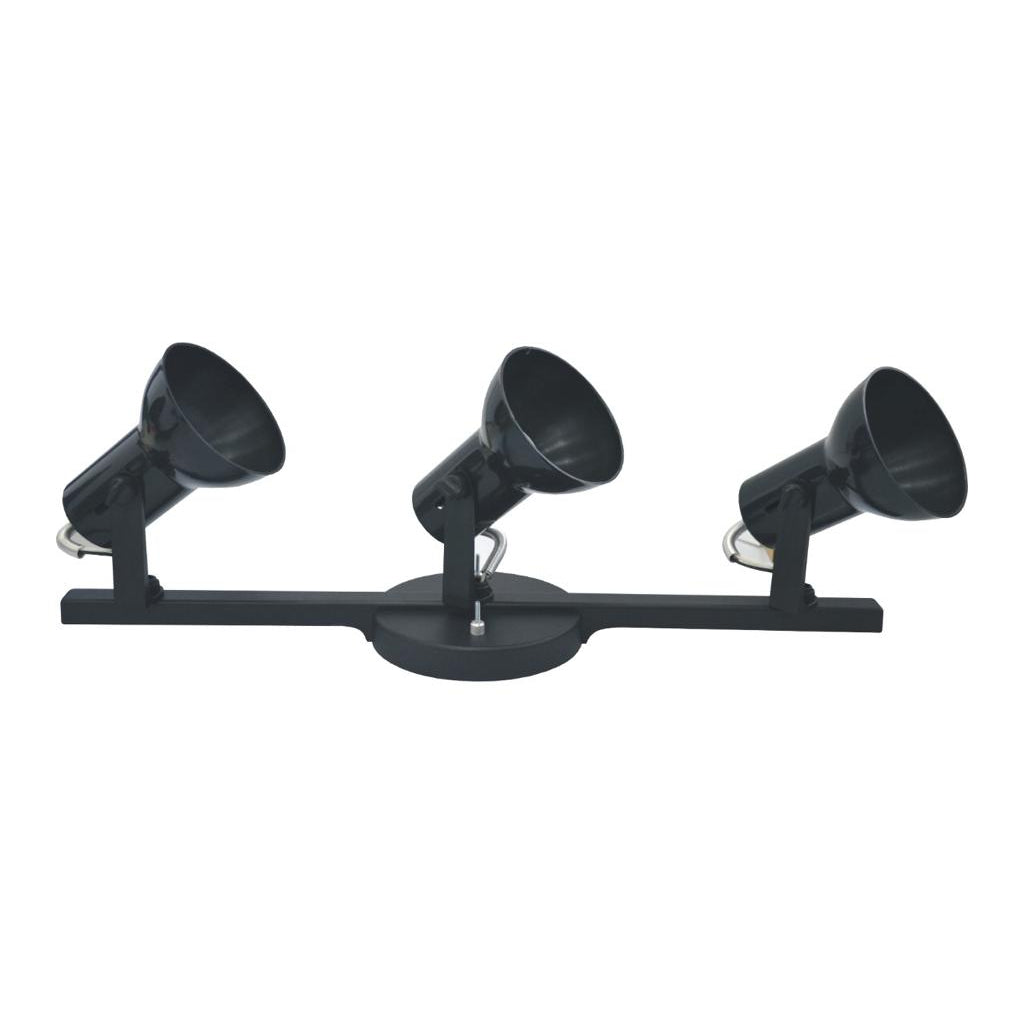 SPOT TRILHO 3 LAMPADAS DIRECIONAVEIS DE PLASTICO - Kaype Store
