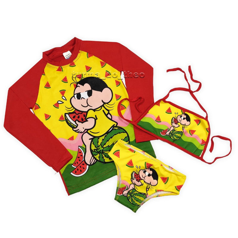 Biquíni Maio Infantil Feminino Completo + Camisa com Proteção Solar - Kaype Store