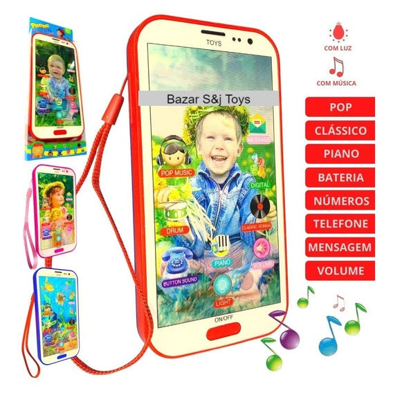 Brinquedo Infantil Celular Educativo 3D com Músicas - Kaype Store