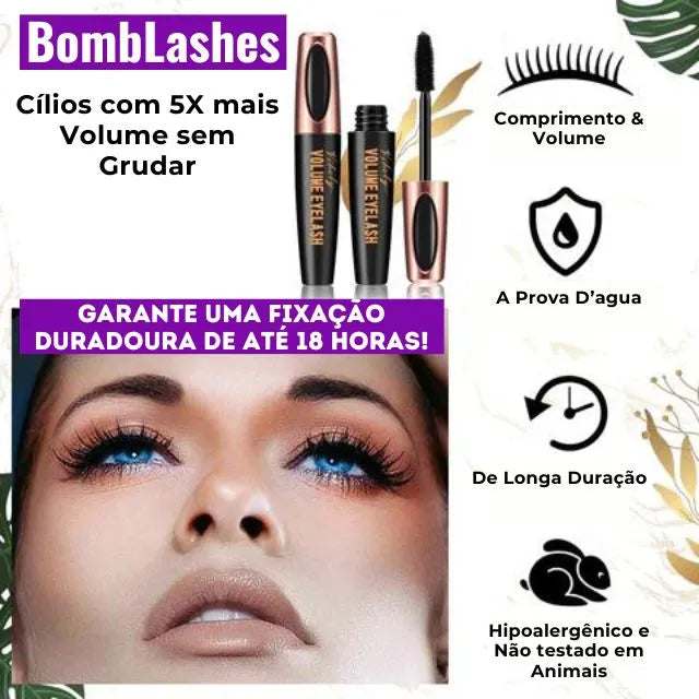 Bomb Lashes 5D Original com NanoFibra - LEVE 2 PAGUE 1