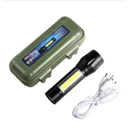 Mini Lanterna Tática - Led E Zoom